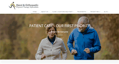 Desktop Screenshot of handandortho.com