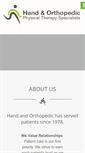 Mobile Screenshot of handandortho.com