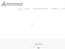 Tablet Screenshot of handandortho.com
